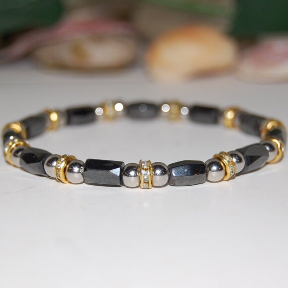 Magnetic Bracelet,Magnetic Hematite Beads,Healthy Bracelet - Picture 3 of 3